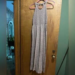 Brown and ivory jumpsuit